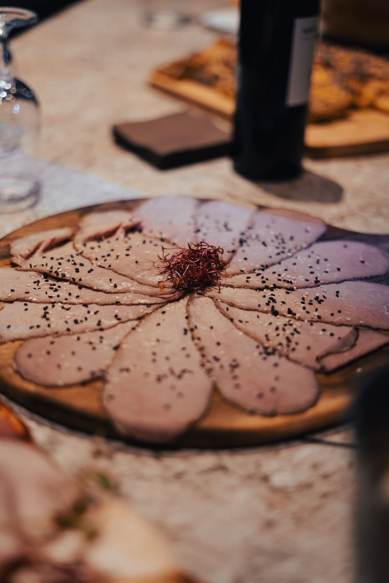Planche de charcuterie à partager